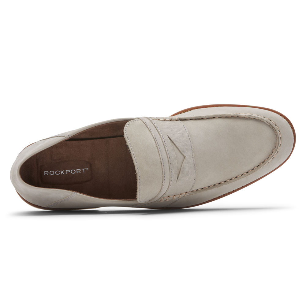 Rockport Loafers For Mens Grey - Style Purpose 3 Penny - DI7502136